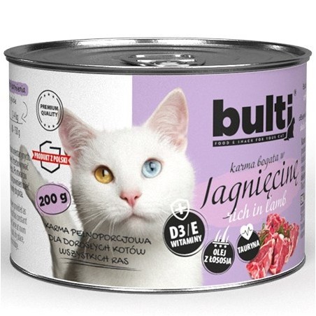 BULTI mielonka bogata w jagnięcinę dla kota 200g