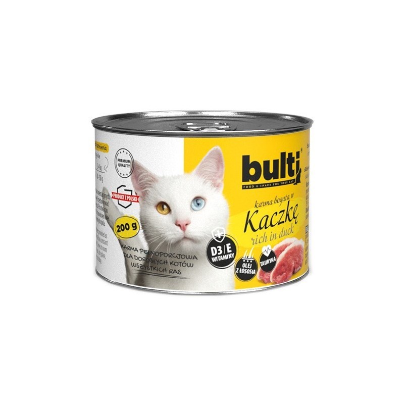 BULTI mielonka bogata w kaczkę dla kota 200g