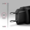 Axagon ACU-PQ20 wall charger QC3.0/AFC/FCP+ PD type-C 20 W - schwarz - USB Typ C Telefon komórkowy, Smartfon, Smartwatch,