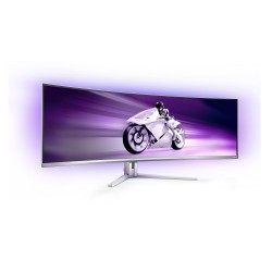 Philips Evnia 8000 49M2C8900/00 monitor komputerowy 124,2 cm (48.9") 5120 x 1440 px Dual QHD QDOLED Biały