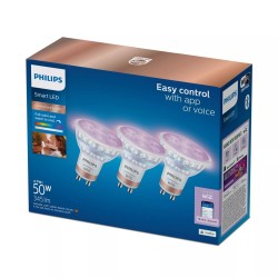 Zestaw 3 sztuk WiZ Philips Smart WiFi Spot PAR16 RGB, GU10, 4.7 W, Pełny kolor