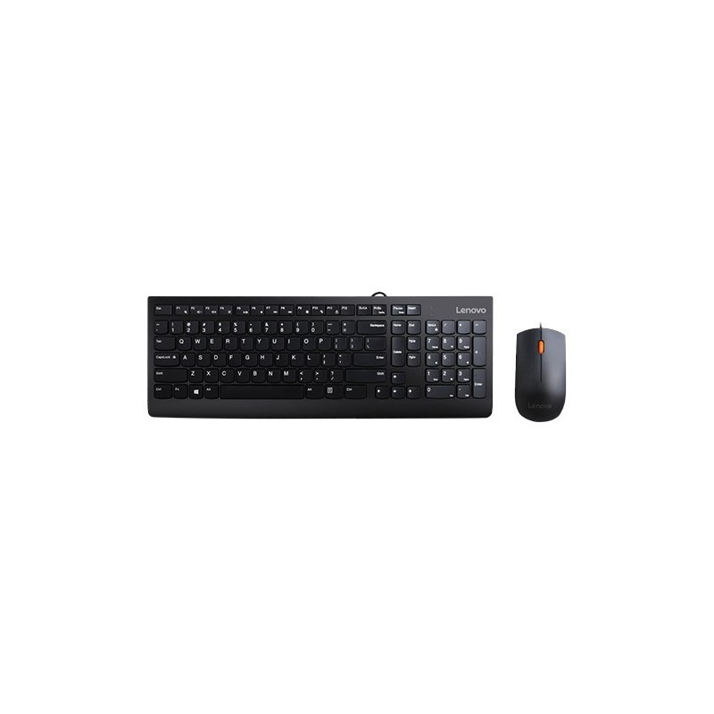 Lenovo 300 klawiatura Dołączona myszka Uniwersalne USB QWERTY US English Czarny Lenovo 300 klawiatura Dołączona myszka Uniwersalne USB QWERTY US English Czarny