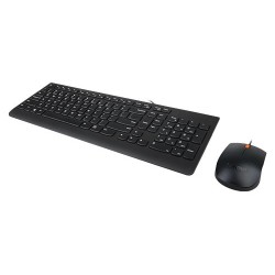 Lenovo 300 klawiatura Dołączona myszka Uniwersalne USB QWERTY US English Czarny
