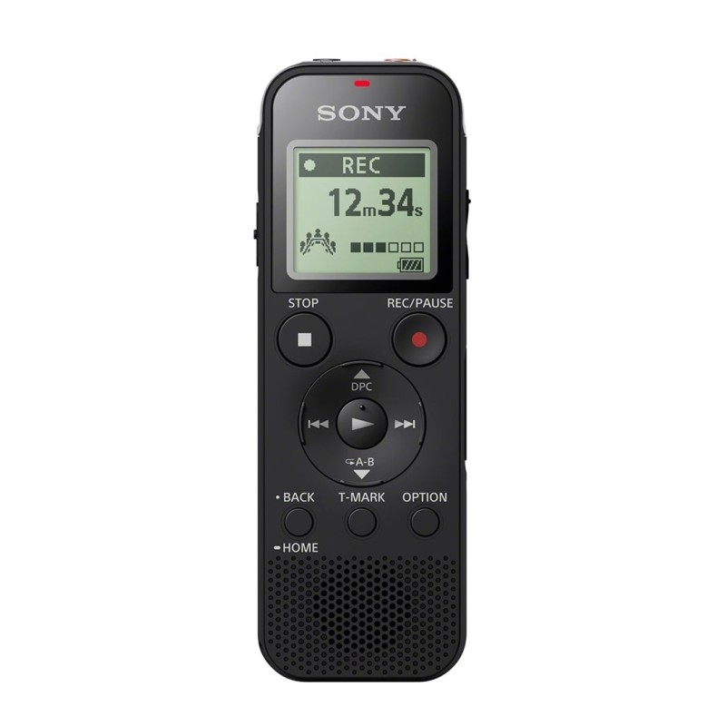 Dyktafon cyfrowy Sony ICD-PX470, czarny, stereo, MP3/L-PCM, 59 godz. 35 min, odtwarzanie MP3 Dyktafon cyfrowy Sony ICD-PX470, czarny, stereo, MP3/L-PCM, 59 godz. 35 min, odtwarzanie MP3