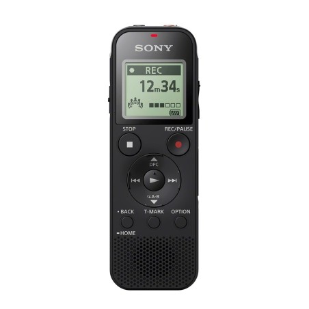 Dyktafon cyfrowy Sony ICD-PX470, czarny, stereo, MP3/L-PCM, 59 godz. 35 min, odtwarzanie MP3
