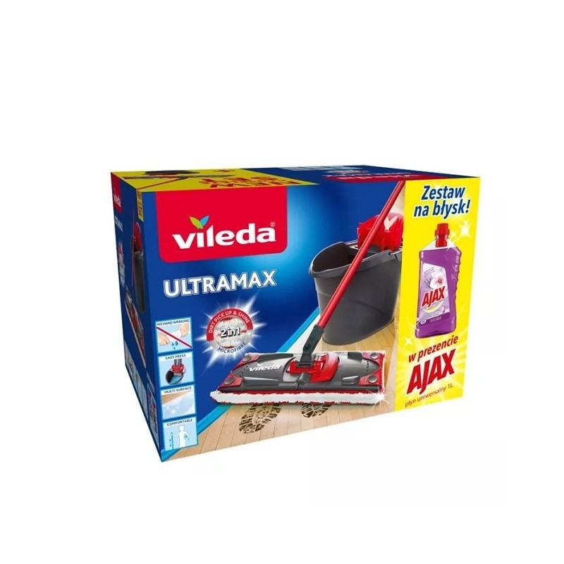 Zestaw Vileda Ultramax BOX + Ajax Zestaw Vileda Ultramax BOX + Ajax