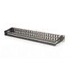 Panel krosowy high density 19" 48x keystone, ekranowany, 1U, czarny, prowadnica kabli,pola opisowe