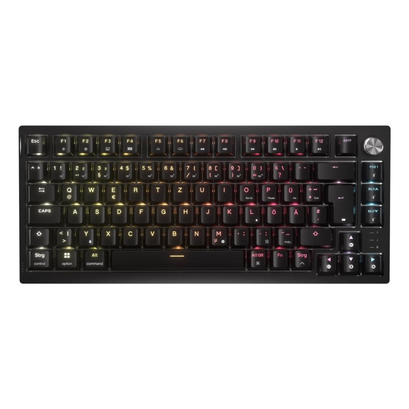 Bezprzewodowa klawiatura do gier TKL Corsair K65 Plus, TKL (75%), Corsair MLX Fusion -, ISO (DE) Bezprzewodowa klawiatura do gier TKL Corsair K65 Plus, TKL (75%), Corsair MLX Fusion -, ISO (DE)