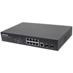 Intellinet 561167 łącza sieciowe Zarządzany Gigabit Ethernet (10/100/1000) Obsługa PoE Czarny
