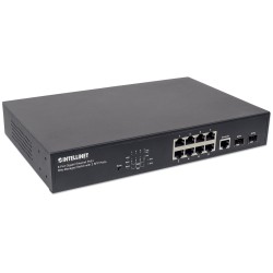 Intellinet 561167 łącza sieciowe Zarządzany Gigabit Ethernet (10/100/1000) Obsługa PoE Czarny