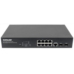 Intellinet 561167 łącza sieciowe Zarządzany Gigabit Ethernet (10/100/1000) Obsługa PoE Czarny