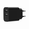GEMBIRD 2-PORTOWA ŁADOWARKA SIECIOWA 2X USB-A, CZARNA
