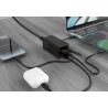 GEMBIRD 4-PORTOWA SZYBKA ŁADOWARKA SIECIOWA GAN (PD) USB (2X USB-A + 2X USB-C), 65W, CZARNA