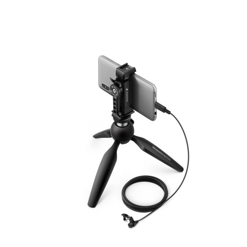 Sennheiser XS LAV USB-C MOBILE KIT - Mikrofon lavalier ze złączem USB-C, ze statywem i uchwytem Manfrotto do smartphona Sennheiser XS LAV USB-C MOBILE KIT - Mikrofon lavalier ze złączem USB-C, ze statywem i uchwytem Manfrotto do smartphona