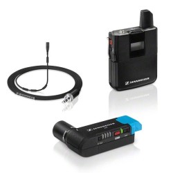 Sennheiser AVX-MKE2 SET - Bezprzewodowy system do kamer z nadajnikiem miniaturowym i profesjonalnym mic MKE2 w pełni