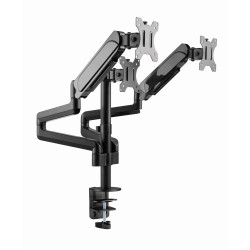 GEMBIRD BIURKOWE REGULOWANE RAMIĘ/UCHWYT NA 3 MONITORY 17-27, VESA 100X100MM, DO 7 KG