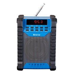 Denver WRB-60 nadajnik FM Bluetooth Niebieski, Szary