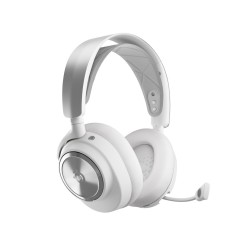 Steelseries Arctis Nova Pro Wireless Zestaw słuchawkowy Przewodowy i Bezprzewodowy Opaska na głowę Gaming Bluetooth Srebrny,