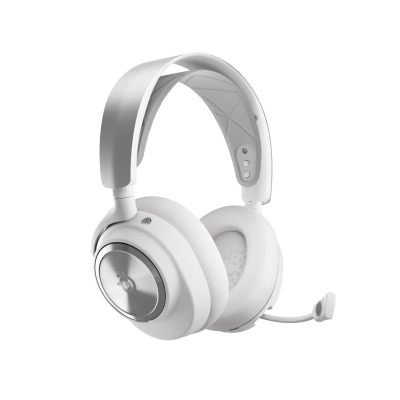 Steelseries Arctis Nova Pro Wireless Zestaw słuchawkowy Przewodowy i Bezprzewodowy Opaska na głowę Gaming Bluetooth Srebrny, Steelseries Arctis Nova Pro Wireless Zestaw słuchawkowy Przewodowy i Bezprzewodowy Opaska na głowę Gaming Bluetooth Srebrny,
