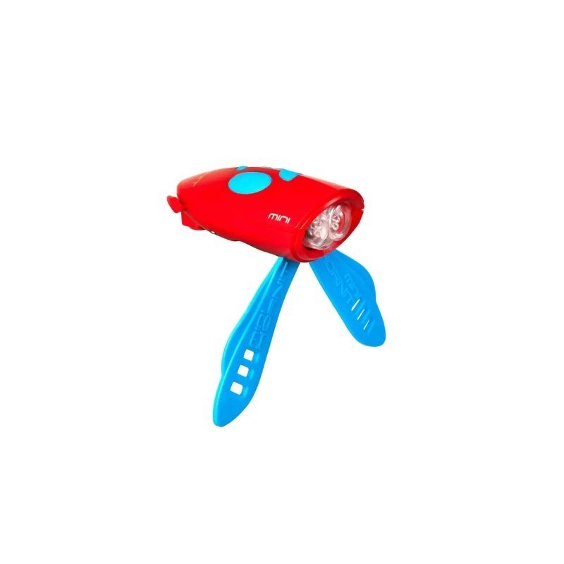 Lampka rowerowa z klaksonem HORNIT Mini BLUE - RED 5353BURE