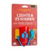 Lampka rowerowa z klaksonem HORNIT Mini BLUE - RED 5353BURE