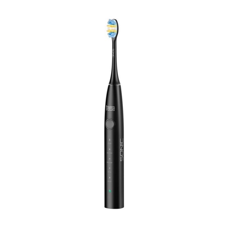 Soniczna szczoteczka do zębów TEESA SONIC 2 czarna , 5 trybów pracy, etui podróżne , USB typ C