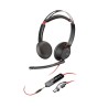 Poly Blackwire 5220 Stereo USB-C Headset +3.5mm Plug +USB-C/A Adapter (Bulk)