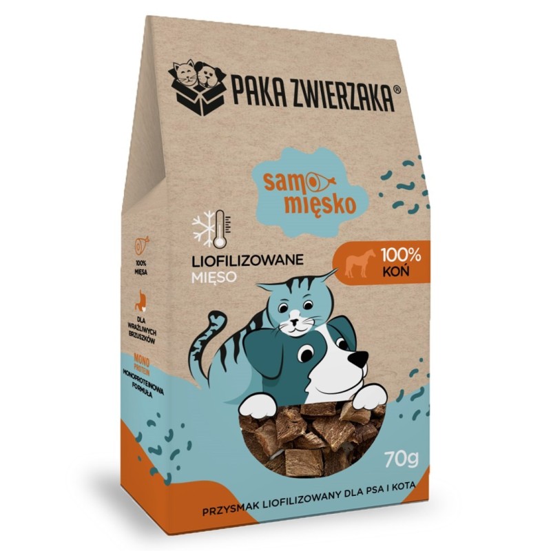 Paka Zwierzaka Samo Mięsko koń przysmak 70g