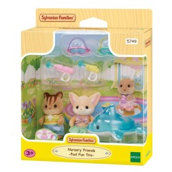 Sylvanian Families Przedszkole Zabawa w basenie Baby Trio 5749 p6