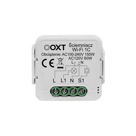 Moduł OXT mini ściemniacz 1 obwód WiFi TUYA