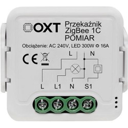 Moduł OXT przekaźnik 1 obw. pomiar 16A ZigBee TUYA