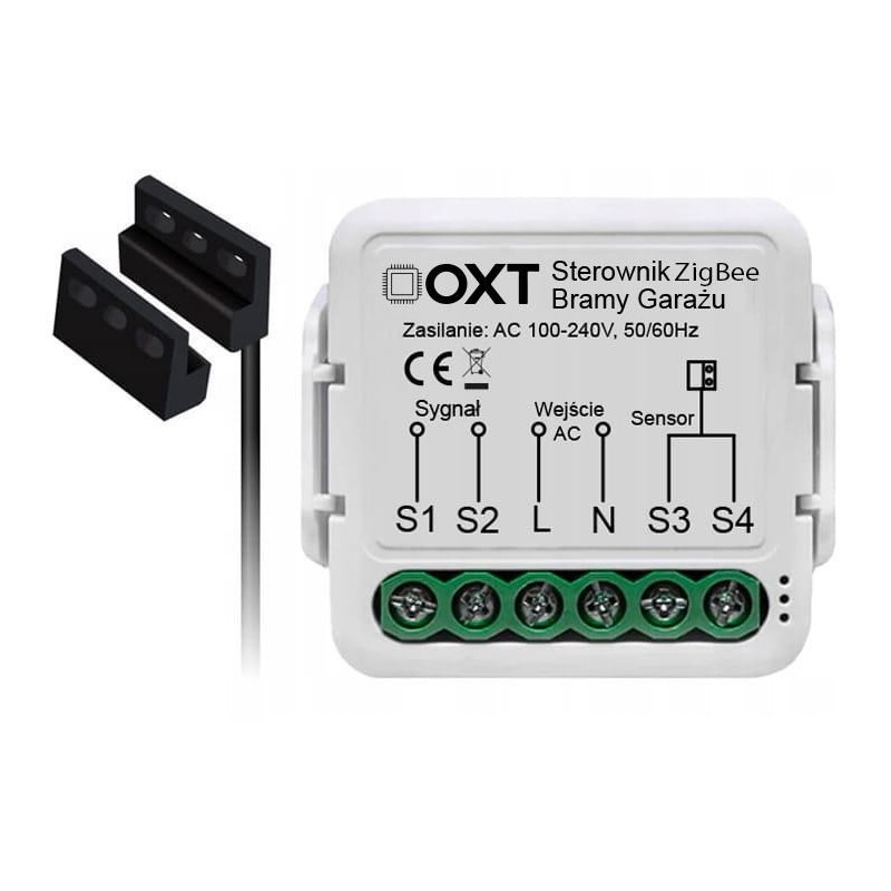Moduł OXT z sensorem do silnika bramy garażu ZigBee TUYA