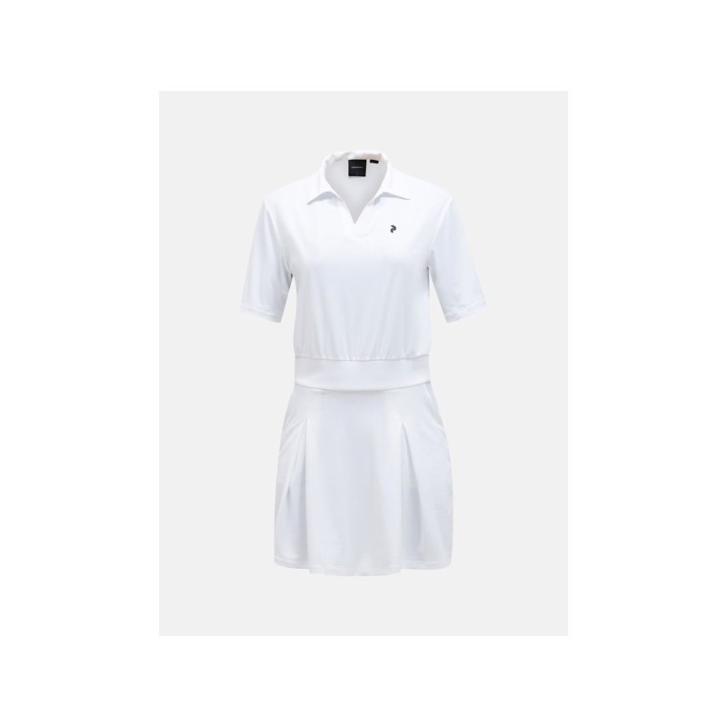 Sukienka PEAK PERFORMANCE W Pleated Dress, biały
