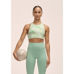 Top damski treningowy Casall Tie Back Sports Top zielony
