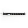 Digitus Listwa zasilająca PDU 19" Rack, 6x schuko, 2.0m, 1x wtyk unischuko, 16A, wyłącznik nadprądowy, profil aluminiowy