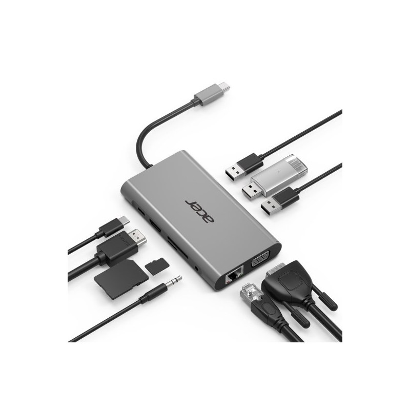 Acer 10-in-1 Type C dongle 3xUSB 3.0