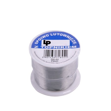 Cyna LP na szpuli o średnicy 1mm i wadze 100g