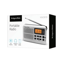 Kruger & Matz KM0819 Radio przenośne, szaro-czarne