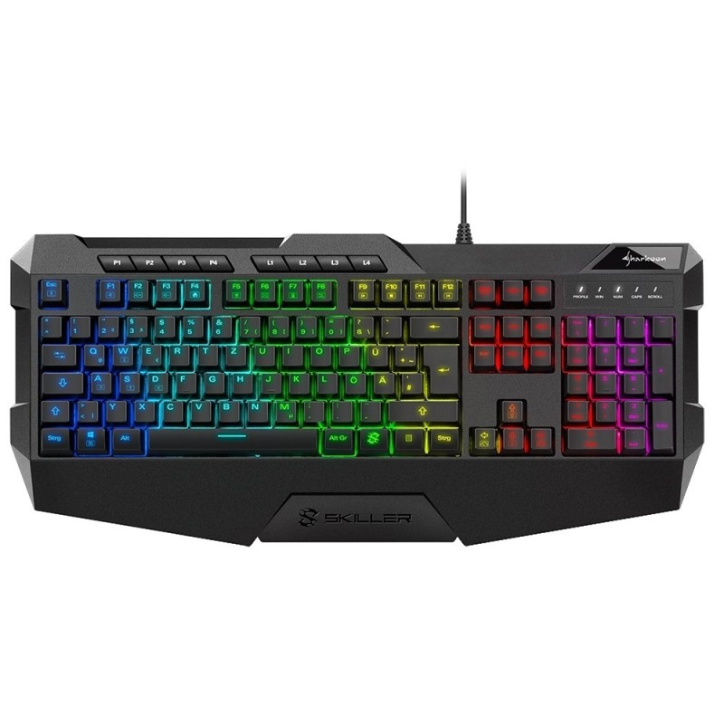 Sharkoon SKILLER SGK4 klawiatura Gaming USB QWERTZ Niemiecki Czarny Sharkoon SKILLER SGK4 klawiatura Gaming USB QWERTZ Niemiecki Czarny