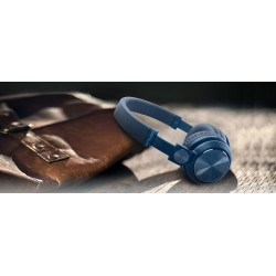 Muse M-276BTB słuchawki/zestaw słuchawkowy Przewodowy i Bezprzewodowy Opaska na głowę Połączenia/muzyka Bluetooth Niebieski