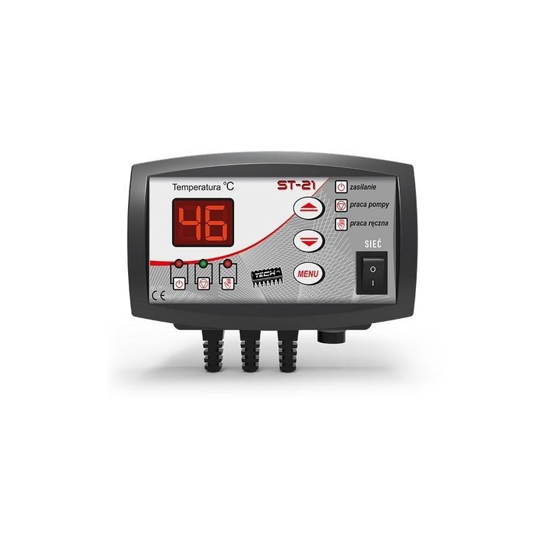 Sterownik Tech Controller ST-21 do pompy centralnego ogrzewania, funkcja anti-stop, antyzamarzanie, możliwość pracy jako