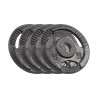 Obciążenie żeliwne olimpijskie zestaw 4x2.5kg, otwór 51mm, talerz z uchwytami, REBEL ACTIVE