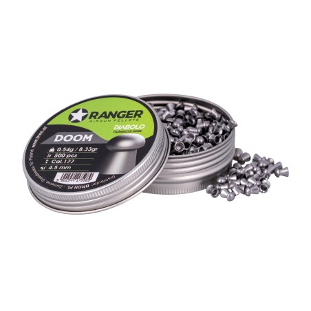 Śrut 4,5 mm RANGER Diabolo Professional Doom grzybek 500 szt. 0,54 g