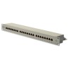 Digitus Panel krosowy (patch panel) 19'' 24x RJ45, LSA poziom, kat.5e, ekranowany, 1U, szary, prowadnica kabli