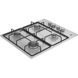 Beko HIBG64120SX płyta kuchenna Stal nierdzewna Wbudowany 60 cm Gaz 4 stref(y)