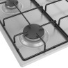Beko HIBG64120SX płyta kuchenna Stal nierdzewna Wbudowany 60 cm Gaz 4 stref(y)