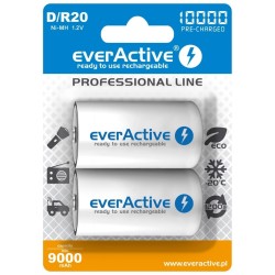 Everactive EVHRL20-10000 bateria do użytku domowego Bateria do ponownego naładowania D Niklowo-metalowo-wodorkowa (NiMH)