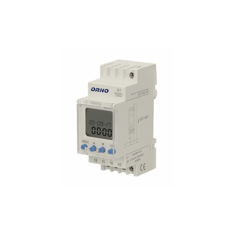 ORNO PROGRAMATOR ELEKTRONICZNY NA SZYNĘ DIN && ...