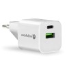 EVERACTIVE ŁADOWARKA SIECIOWA GAN SC-390Q Z GNIAZDEM USB QC3.0 ORAZ USB-C PD PPS 30W SC-390Q