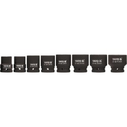 Yato YT-1115 Gniazdo udarowe Wpływ socket set Czarny
